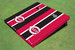Cincinnati Reds "Reds" Alternating Long Stripe Cornhole Boards