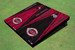 Cincinnati Reds "Reds" Alternating Wood Look Triangle Cornhole Boards