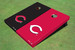 Cincinnati Reds C Alternating Solid Cornhole Boards