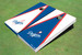 Los Angeles Dodgers Ball Alternating Triangle Cornhole Boards Los Angeles Dodgers Ball Alternating Triangle Cornhole Boards