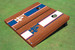 Los Angeles Dodgers LA Rosewood Alternating Long Stripe Cornhole Boards