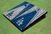 Los Angeles Dodgers LA White and Navy Matching Wood Look Triangle Cornhole Boards