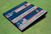 Los Angeles Dodgers LA Alternating Wood Look Long Stripe Custom Cornhole Boards