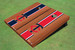 Minnesota Twins TC Rosewood Alternating Long Stripe Cornhole Boards Minnesota Twins TC Rosewood Alternating Long Stripe Cornhole Boards