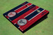 Minnesota Twins Club Alternating Wood Look Long Stripe Custom Cornhole Boards