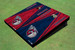 Cleveland Guardians Ball Alternating Wood Look Triangle Cornhole Boards
