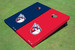 Cleveland Guardians Ball Alternating Solid Cornhole Boards