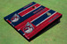 Cleveland Guardians Ball Alternating Wood Look Long Stripe Custom Cornhole Boards