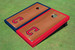 Cleveland Guardians C Rosewood Alternating Border Cornhole Boards