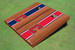 Cleveland Guardians C Rosewood Alternating Long Stripe Cornhole Boards
