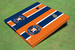 Houston Astros Wordmark Alternating Long Stripe Cornhole Boards
