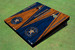 Houston Astros Wordmark Alternating Wood Look Triangle Cornhole Boards