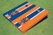 New York Mets NY Alternating Long Stripe Cornhole Boards New York Mets NY Alternating Long Stripe Cornhole Boards