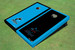 Miami Marlins Marlin Alternating Border Cornhole Boards