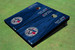 Toronto Blue Jays Circle Alternating Wood Look Triangle Cornhole Boards