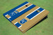 Kansas City Royals KC Shield Alternating Long Stripe Cornhole Boards