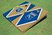 Kansas City Royals KC Shield Alternating Diamond Cornhole Boards Kansas City Royals KC Shield Alternating Diamond Cornhole Boards