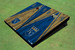 Kansas City Royals KC Shield Alternating Wood Look Triangle Cornhole Boards