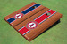 Los Angeles Angels Circle Rosewood Alternating Long Stripe Cornhole Boards