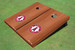 Los Angeles Angels Circle Solid Rosewood Cornhole Boards