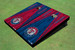 Texas Rangers Circle Alternating Wood Look Triangle Cornhole Boards