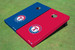 Texas Rangers Circle Alternating Solid Cornhole Boards