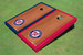 Washington Nationals Circle Rosewood Alternating Border Cornhole Boards