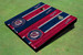 Washington Nationals Circle Alternating Wood Look Long Stripe Custom Cornhole Boards
