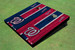 Washington Nationals W Alternating Wood Look Long Stripe Custom Cornhole Boards