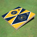 Milwaukee Brewers Ball N Glove Alternating Diamond Cornhole Boards Milwaukee Brewers Ball N Glove Alternating Diamond Cornhole Boards