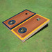 Milwaukee Brewers Ball N Glove Rosewood Alternating Border Cornhole Boards