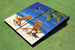Beach Chairs Facing Each Other Custom Cornhole Board Beach Chairs Facing Each Other Custom Cornhole Board