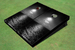 Sunset Black & White Custom Cornhole Board