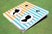 Striped Pattern Wedding Custom Cornhole Board - AAT-2124