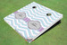 Chevron Pattern Wedding Custom Cornhole Board - AAT-2136
