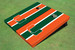 University Of Miami Alternating Long Stripe Cornhole Boards