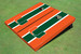University Of Miami Hunter And Orange Matching Long Stripe Cornhole Boards