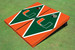 University Of Miami Hunter And Orange Matching Diamond Cornhole Boards
