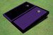 Purple And Black Alternating Border Custom Cornhole Board Purple And Black Alternating Border Custom Cornhole Board