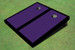 Purple And Black Matching Border Custom Cornhole Board
