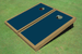 Navy And Dark Gold Matching Border Custom Cornhole Board Navy And Dark Gold Matching Border Custom Cornhole Board