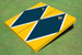 Navy And Yellow Matching Diamond Custom Cornhole Board Navy And Yellow Matching Diamond Custom Cornhole Board