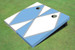 Unc Blue And White Alternating Diamond Cornhole Boards Unc Blue And White Alternating Diamond Cornhole Boards