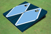 Unci Blue And Navy Matching Diamond Custom Cornhole Board
