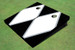 White And Black Matching Diamond Custom Cornhole Board White And Black Matching Diamond Custom Cornhole Board