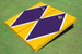Purple And Yellow Matching Diamond Custom Cornhole Board Purple And Yellow Matching Diamond Custom Cornhole Board