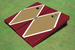 Dark Gold And Maroon Matching Diamond Custom Cornhole Board Dark Gold And Maroon Matching Diamond Custom Cornhole Board