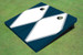 White And Navy Matching Diamond Custom Cornhole Board White And Navy Matching Diamond Custom Cornhole Board