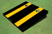 Yellow And Black Matching Long Stripe No Stripe Custom Cornhole Board Yellow And Black Matching Long Stripe No Stripe Custom Cornhole Board