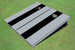 Black And Gray Long Stripe No Stripe Custom Cornhole Board Black And Gray Long Stripe No Stripe Custom Cornhole Board